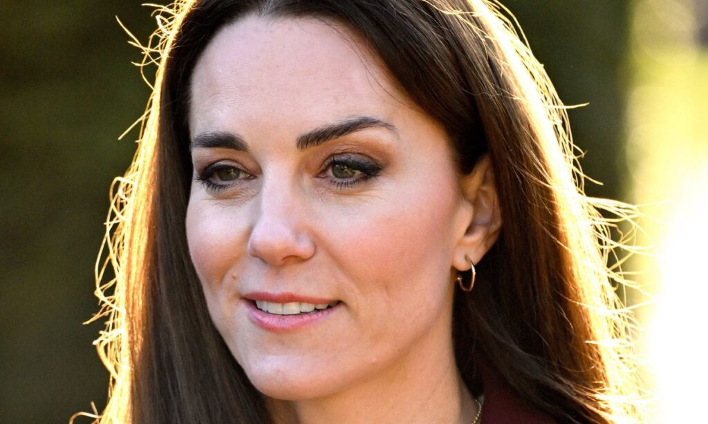 Kate Middleton was caught in the rain causing commotion with her presence