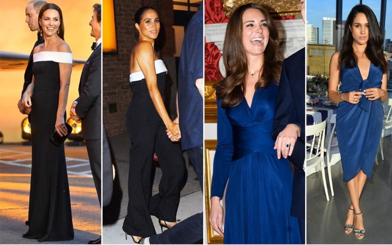 Meghan Markle attended an event wearing an identical dress that Kate Middleton had worn