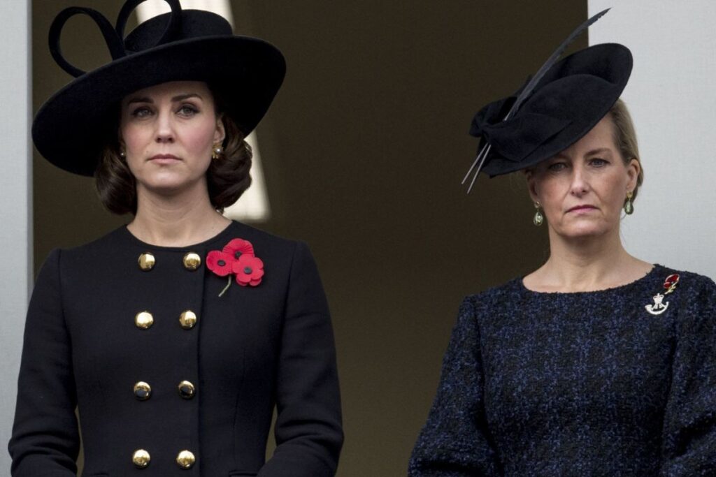 Kate Middleton with Sophie Rhys-Jones and the feud of their husbands