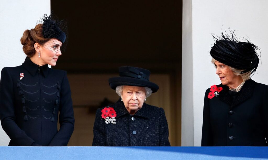 Kate Middleton in a role formerly held by Queen Elizabeth, displacing Camilla Parker
