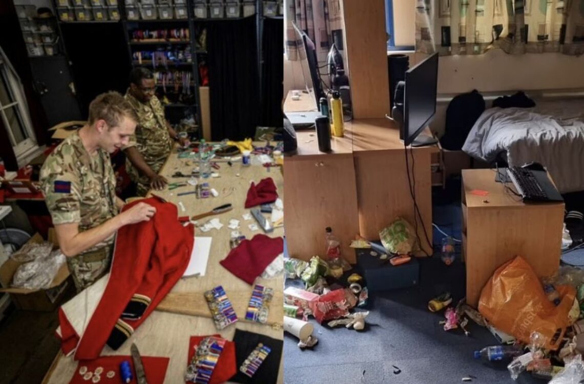 King Charles III These are the pigsties where the security guards of