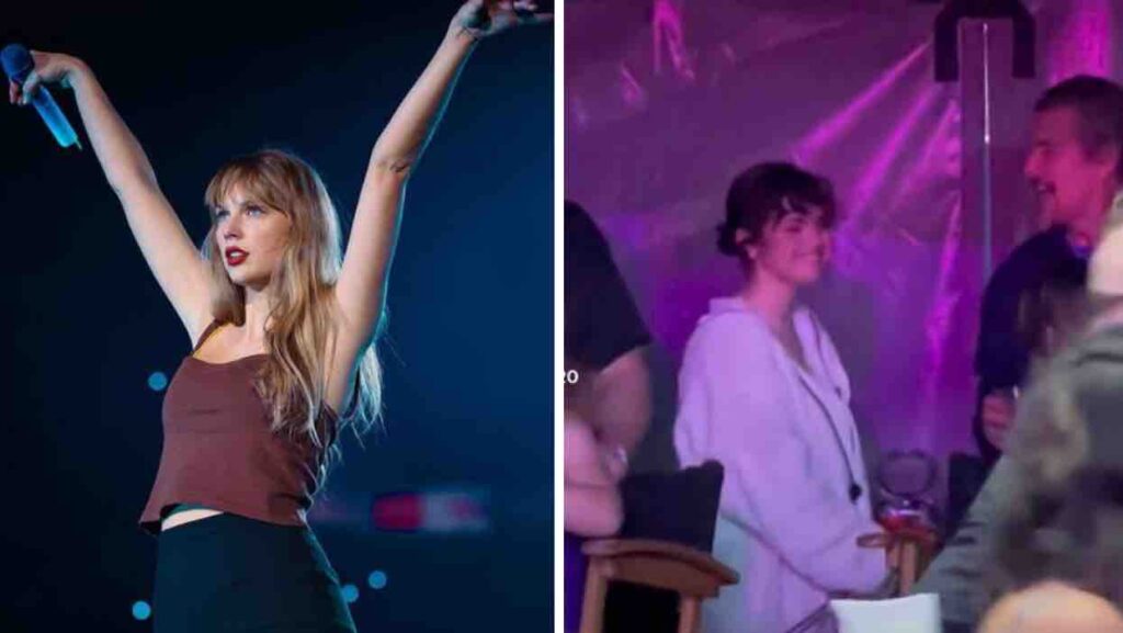 Selena Gomez caught stealing Taylor Swift's show