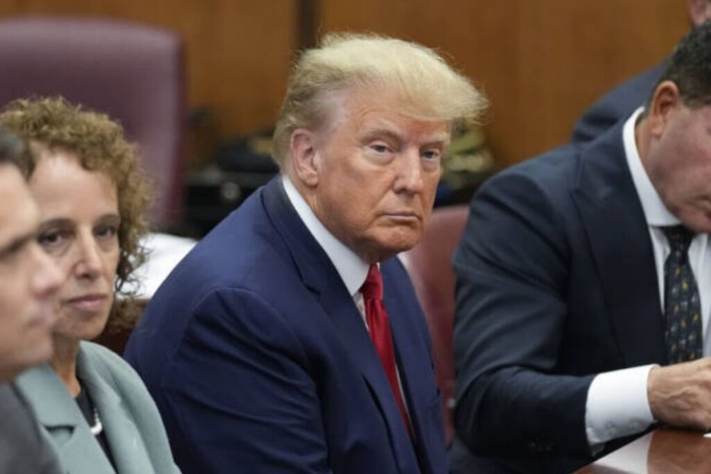 The photos of Donald Trump's alleged arrest by the NYPD