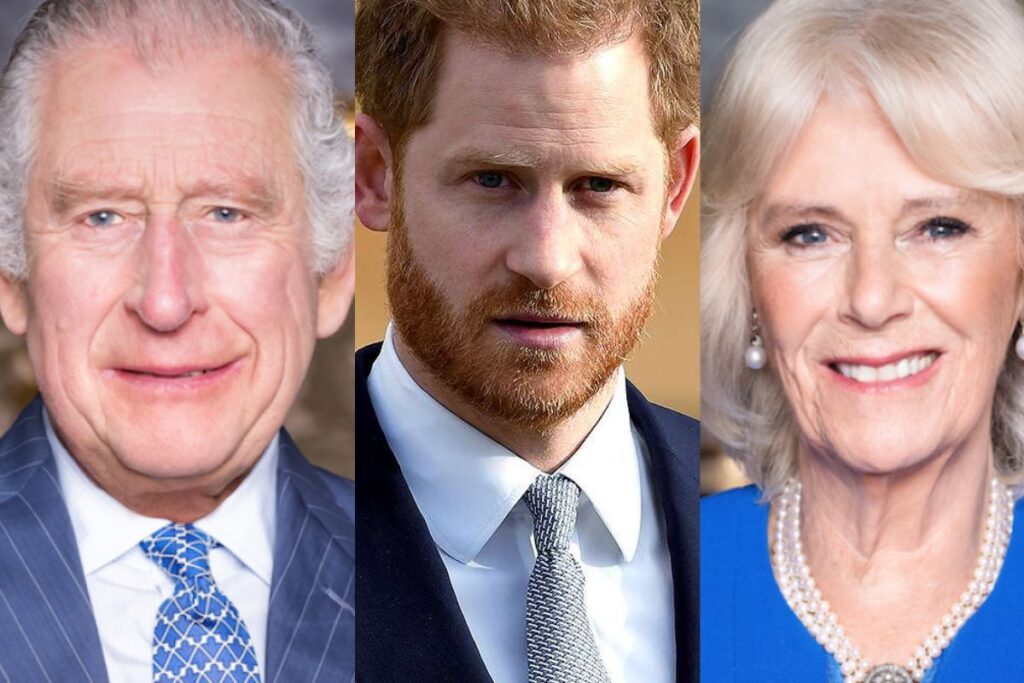 King Charles III and Queen Camilla were accompanied by the royal family on the Buckingham Palace balcony except for Prince Harry