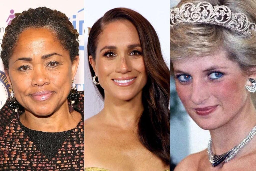 Meghan Markle paid homage to her mother and the late Princess Diana while being honored at the Women of Vision Awards in New York