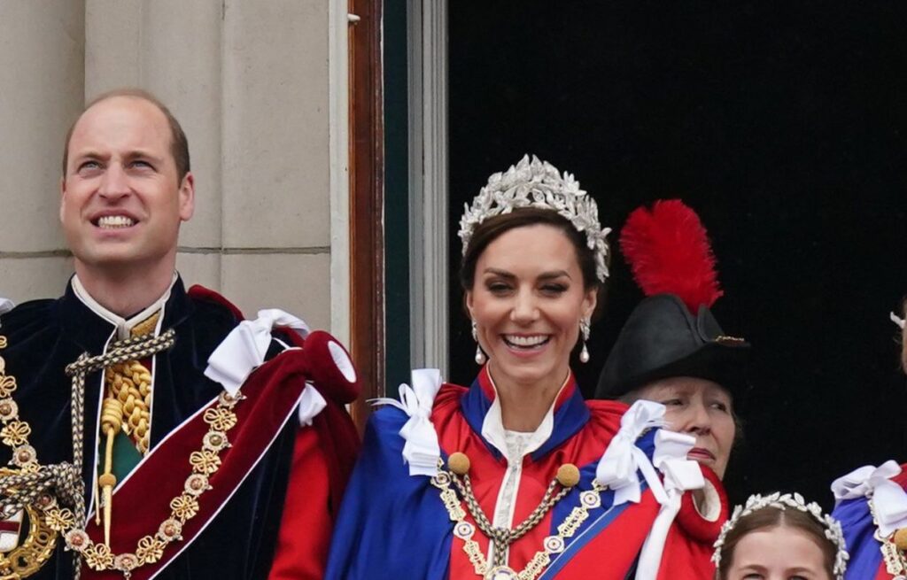 Prince William and Kate Middleton were caught leaving King Charles and Camilla Parker's coronation