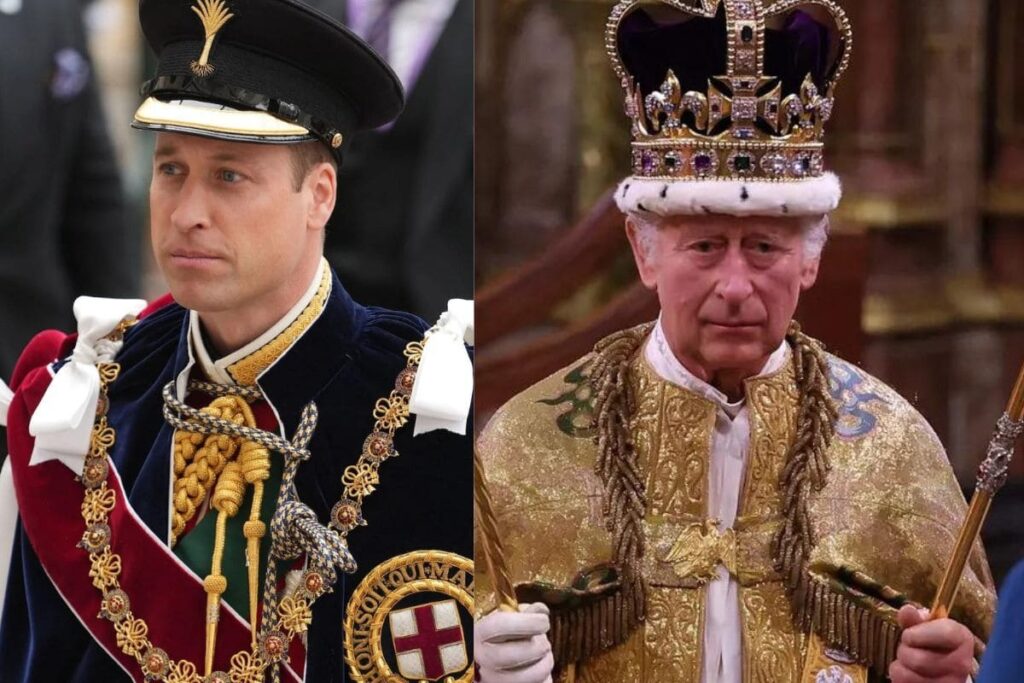 Prince William kissed King Charles III’s during the coronation ceremony
