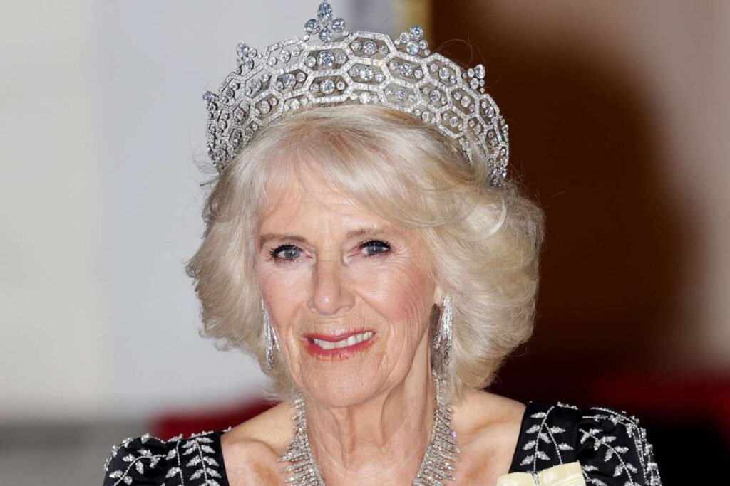Queen Camilla stole all the attention at a recent royal event with her elegant dress