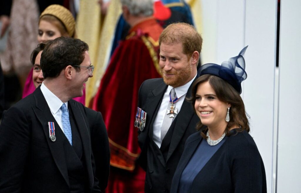 The lovely moment Prince Harry had with cousin Princess Eugenie during King Charles’ coronation