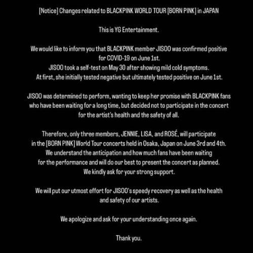 Fans concerned about BLACKPINK's health on their world tour after various injuries Fans concerned about BLACKPINK's health on their world tour after various injuries