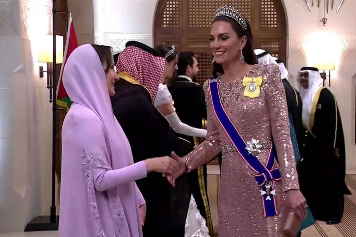 Kate Middleton, Princess of Wales, wears royal tiara abroad for the first time