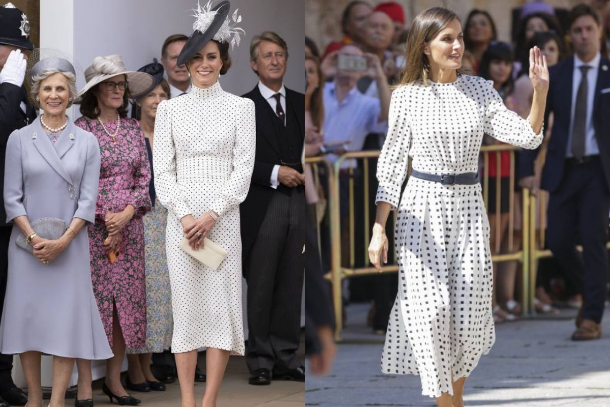 Kate Middleton accused of copying the look of Queen Letizia of Spain