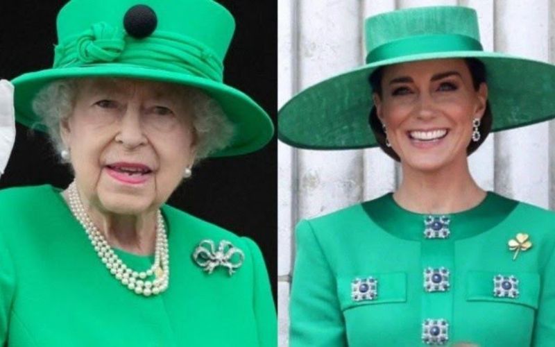 Kate Middleton paid homage to the late Queen Elizabeth II during the Trooping the Colour parade