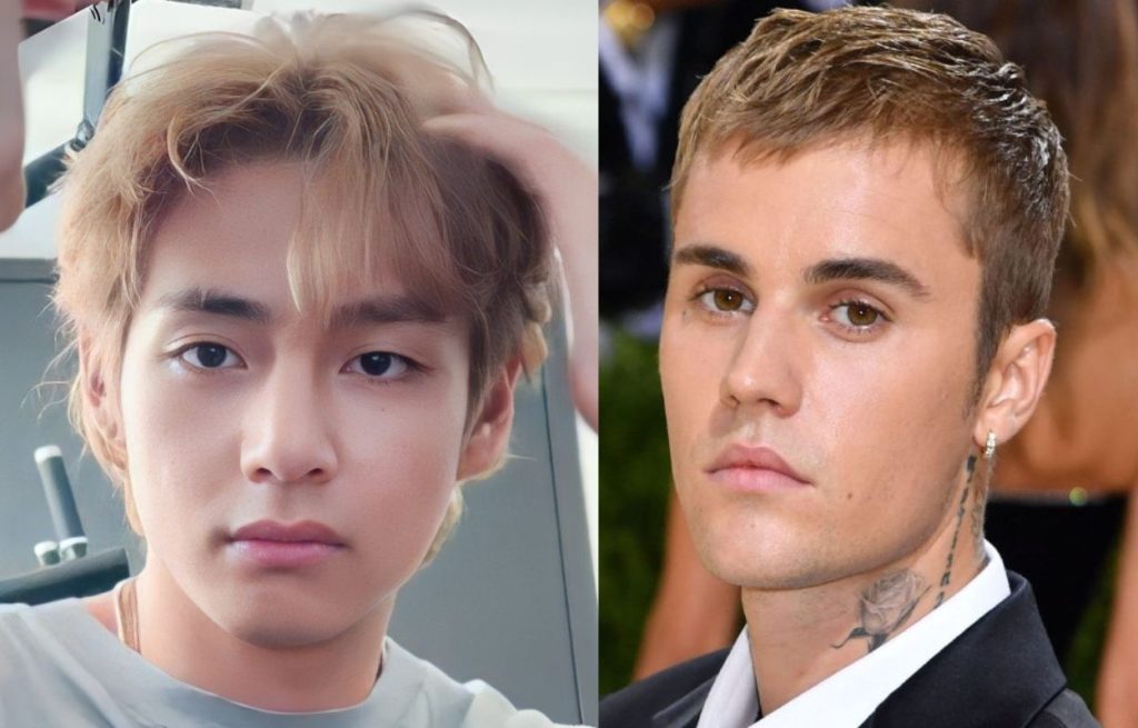 Kim Taehyung aka V of BTS and Justin Bieber are in dating rumors