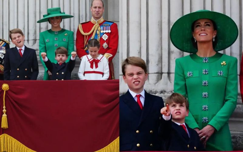 Prince Louis completely overshadowed his siblings at the Trooping the Colour parade
