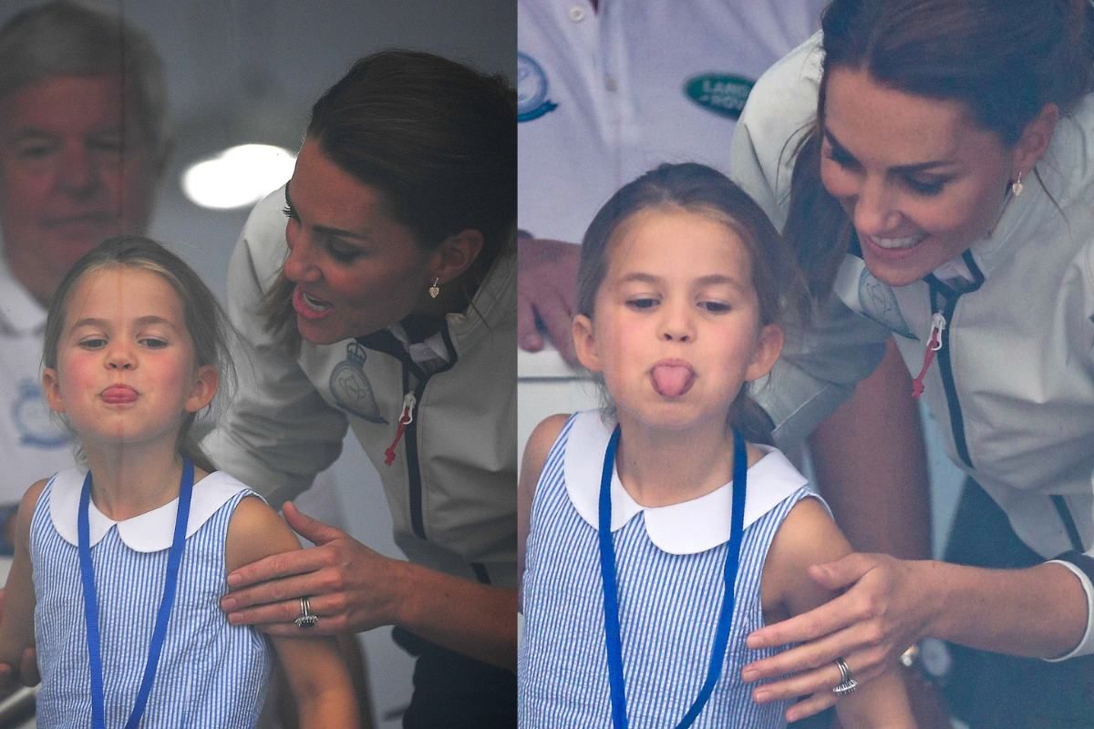 The cheeky gesture of Princess Charlotte that made even Kate Middleton blush