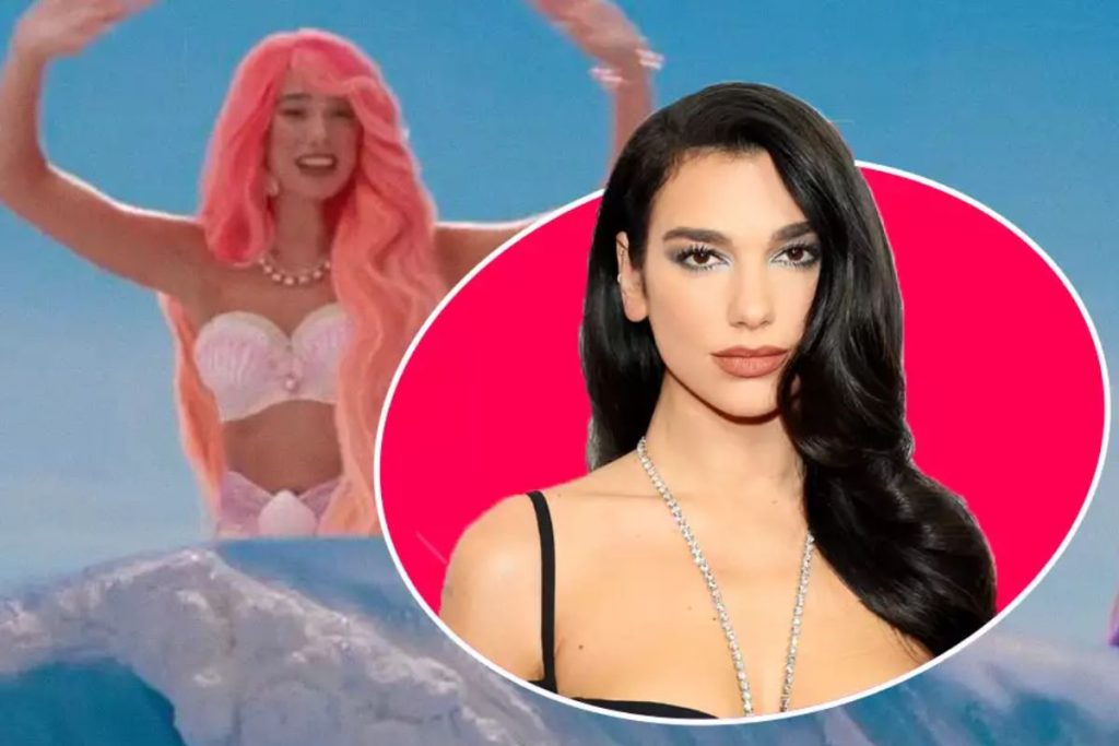 Dua Lipa wastes sensuality in a black mini dress