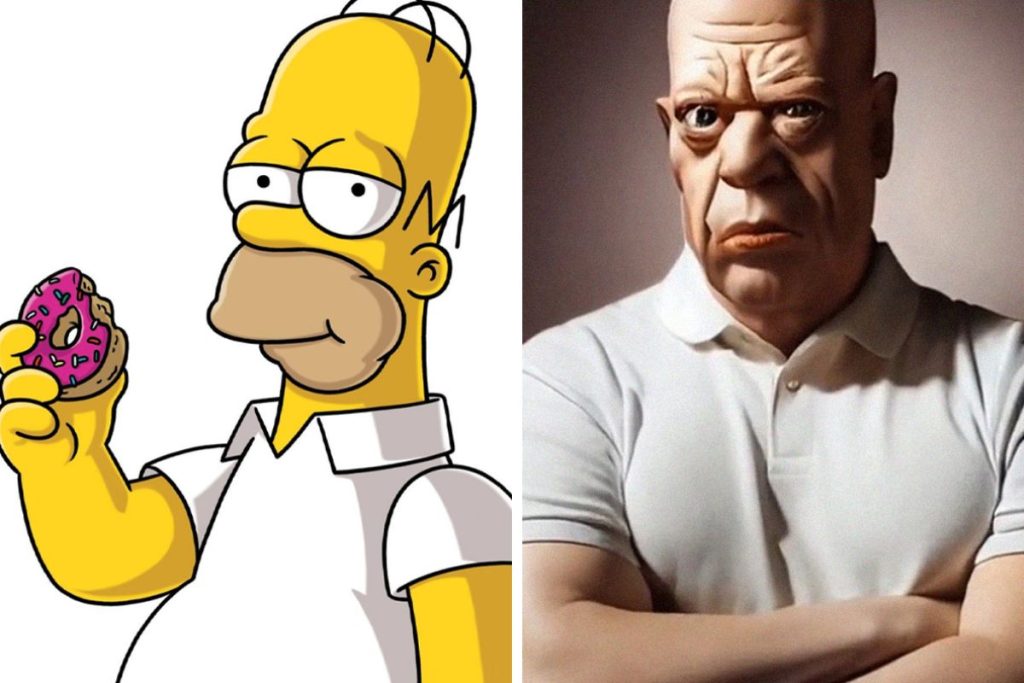 How Simpsons characters would look like in real life