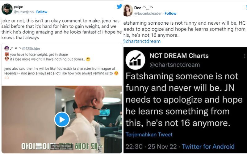 NCT's Chenle and Haechan under fire for shaming their partner Jeno about his weight NCT's Chenle and Haechan under fire for shaming their partner Jeno about his weight