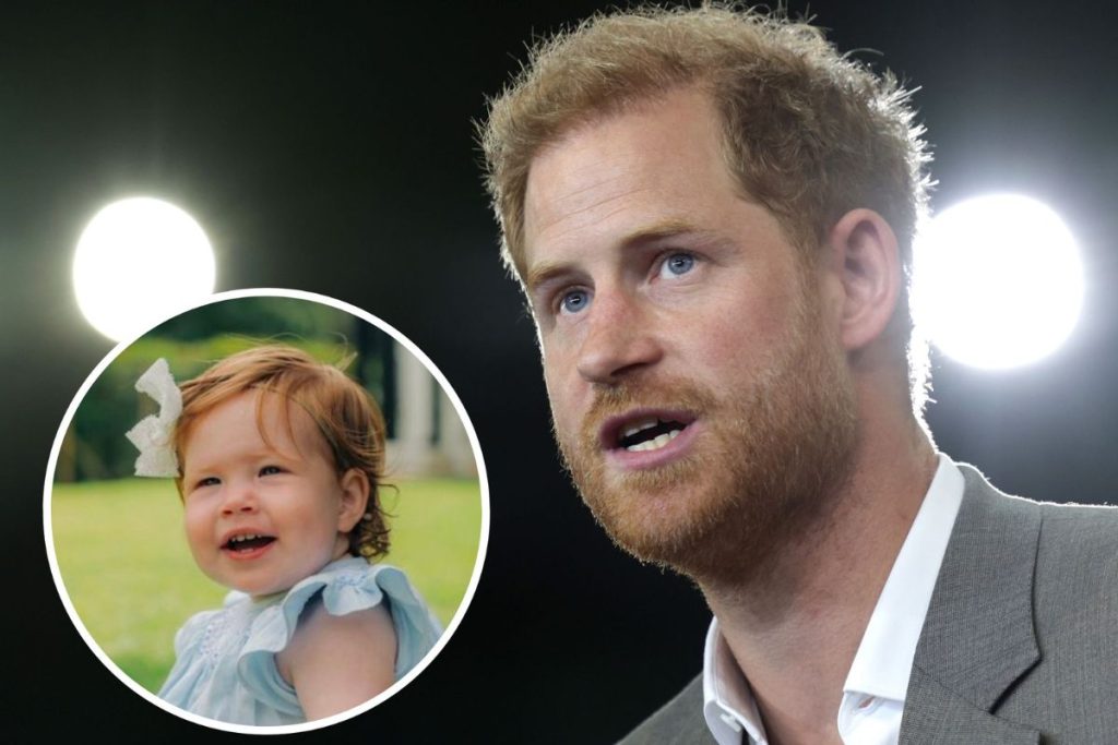 Prince Harry is captured walking through the streets of the U.S with his daughter