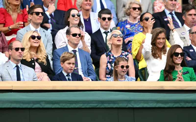 Kate Middleton blew mysterious kiss from the royal box at Wimbledon