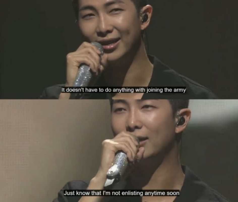 BTS: RM talked about his military enlistment taking the ARMY by surprise