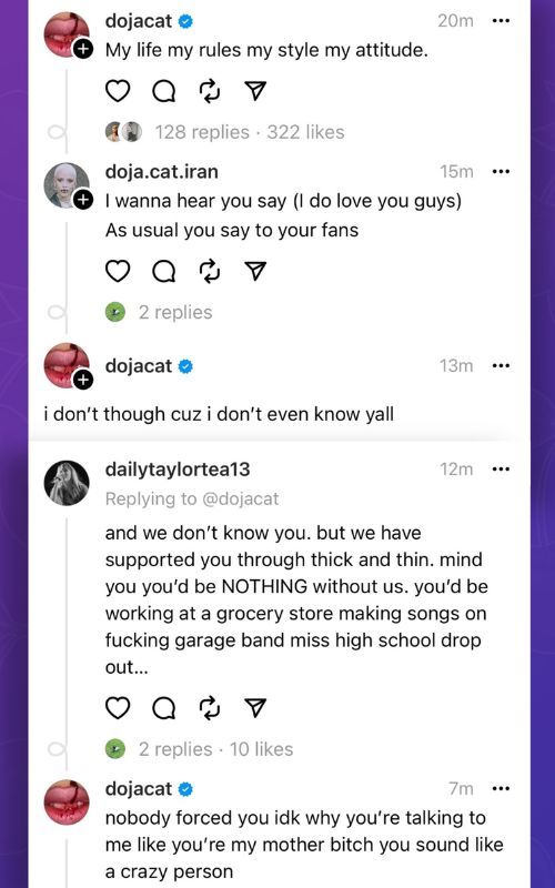 'She is a hypocrite': Doja cat is caught hugging her fans after insulting them