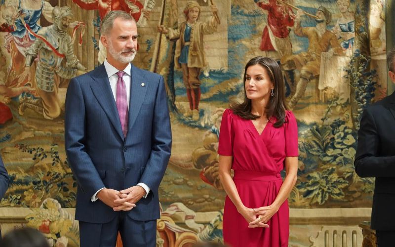 King Felipe VI and Queen Letizia of Spain Do His-and-Hers Suits