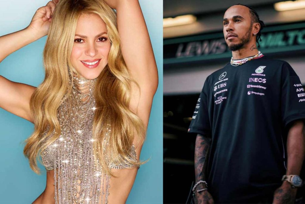 Shakira is caught at a party in Hollywood after a date with Lewis Hamilton