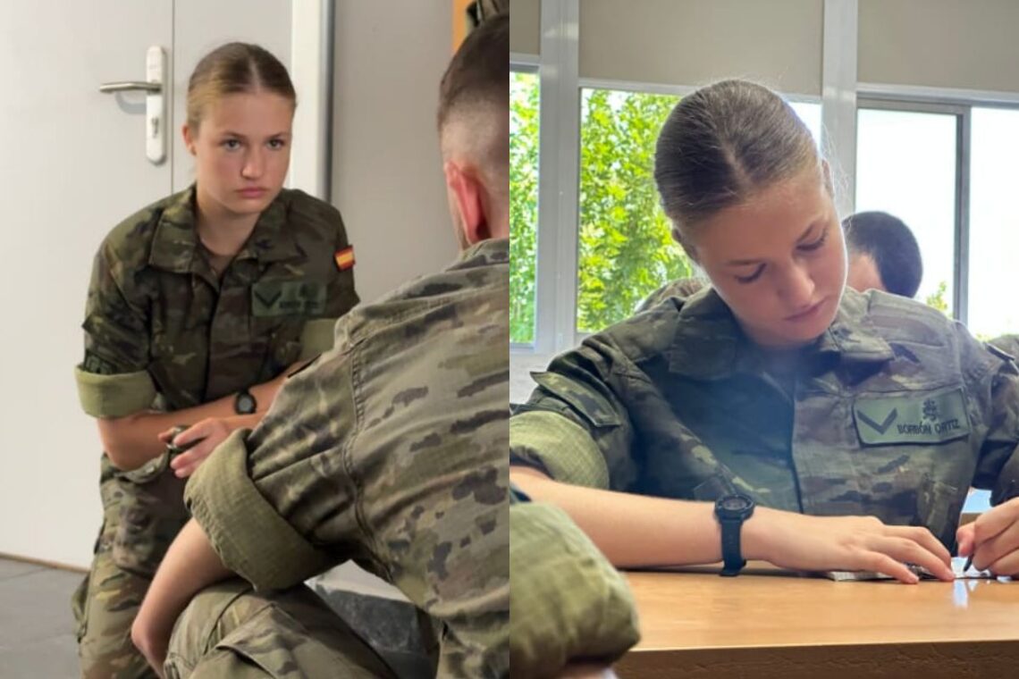 Princess Leonor already wears military uniform and the first images