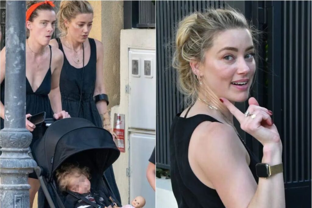 Amber Heard suffers accident and is caught walking with crutches in Madrid