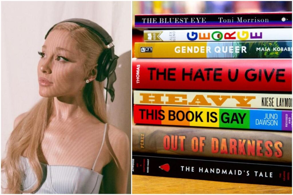 Ariana Grande and other artists signed an open letter against book restrictions in the United States