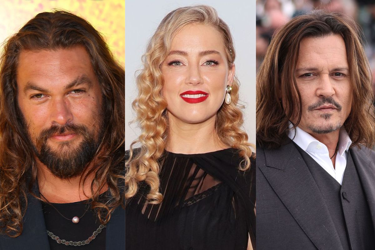 Jason Momoa curte postagens de Johnny Depp e Amber Heard e intriga web