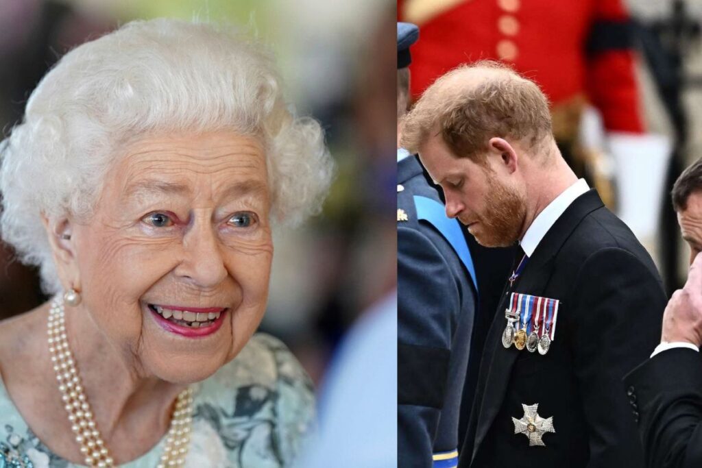 Prince Harry traveled from the United States to England to pay tribute to Queen Elizabeth II