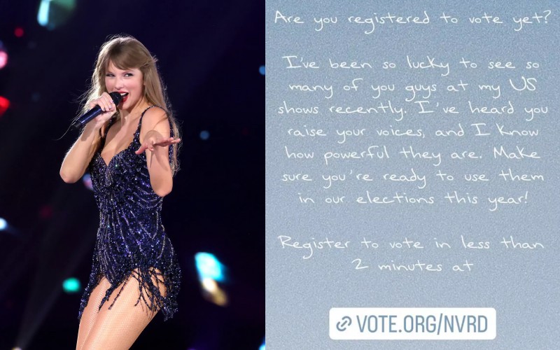 Taylor Swift tells her United States fans to vote and thousands of them heed the call, find out everything here Taylor Swift tells her United States fans to vote and thousands of them heed the call, find out everything here