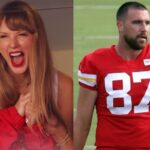 Taylor Swift was seen chering on her potential boyfriend during a football match in the United States