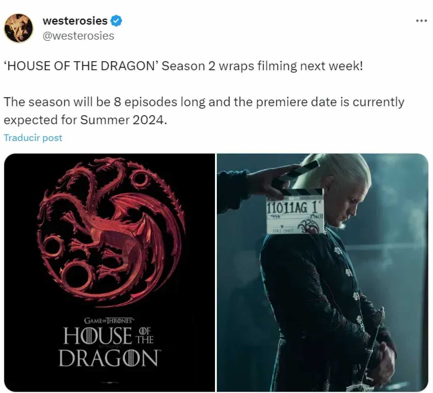 House of the Dragon' Season 2 Will Debut in Summer 2024