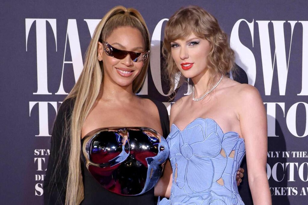 Beyoncé attends Taylor Swift's movie premiere in L.A.