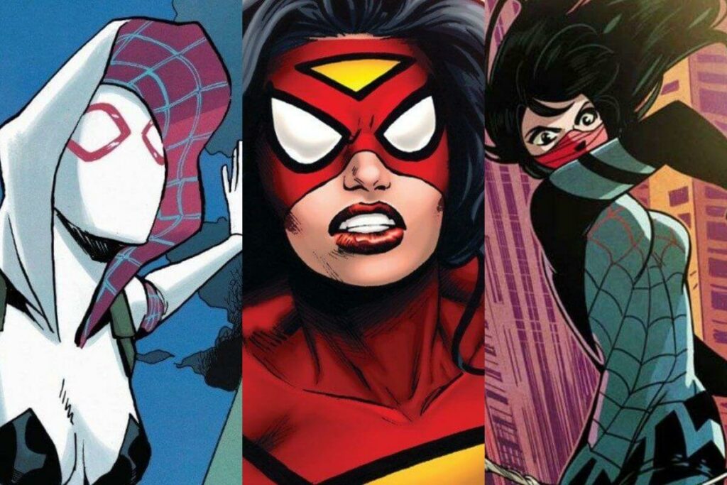 Find out this 4 Spider-Woman that are on the Spider-Verse
