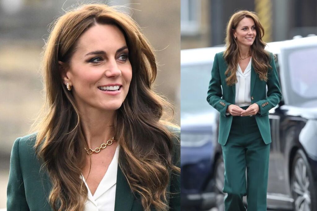 In Burberry and very demure: Kate Middleton once again delights with her charm and elegance