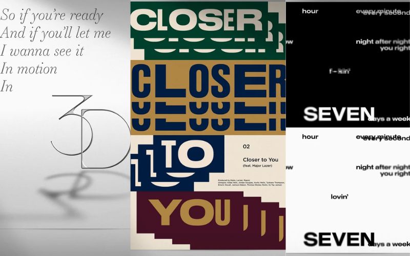 Jungkook released individual track posters for his album, "GOLDEN"