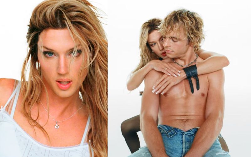 The hot scene between shirtless Ross Lynch and Troye Sivan in femboy for 'One Of Your Girls'