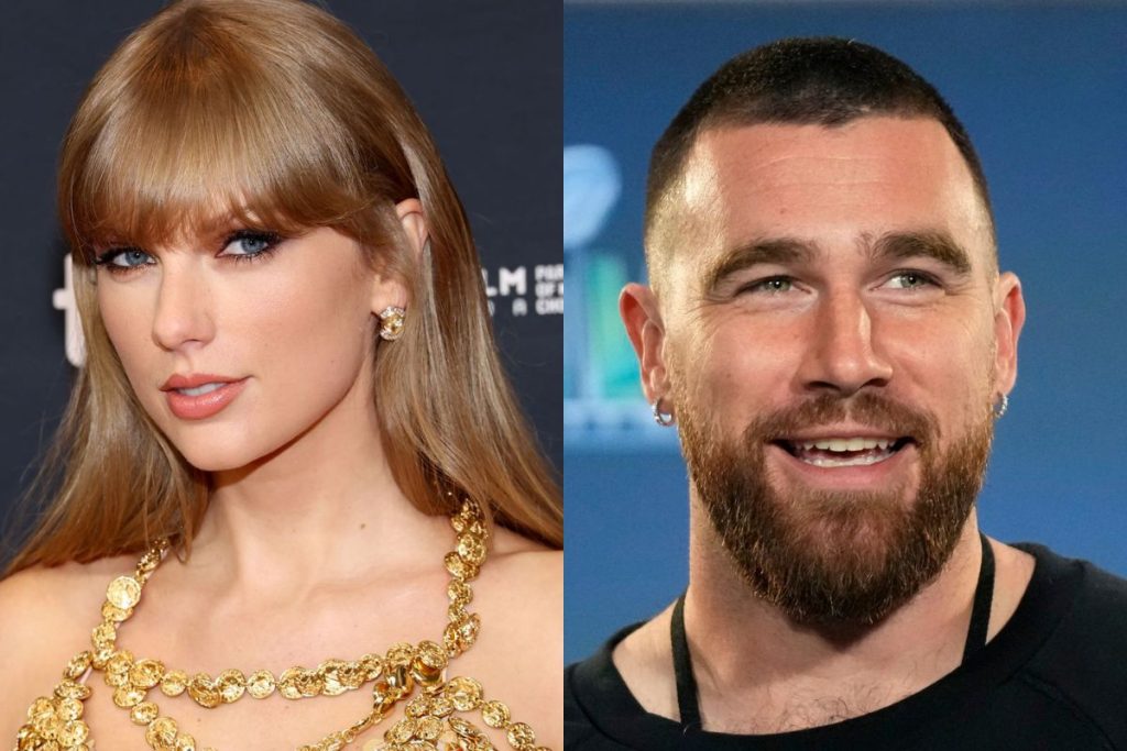 Taylor Swift and Travis Kelce holding hands in New York City