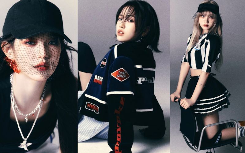 IVE's new concept photos for their third title track, "Baddie"