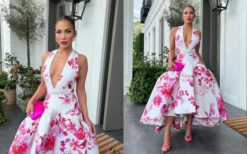 Jennifer Lopez causes a sensation with her new V-neckline