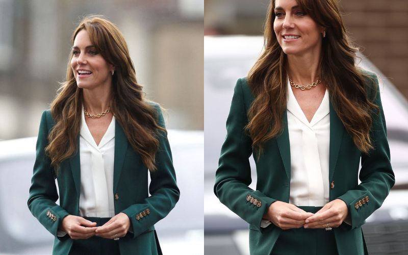 In Burberry and very demure: Kate Middleton once again delights with her charm and elegance