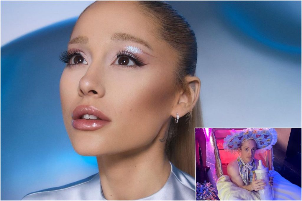 Ariana Grande attends the "Spamalot" opening in the United States to support her alleged boyfriend