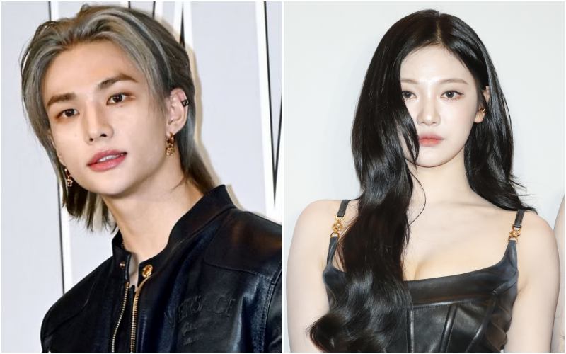 Hyunjin of Stray Kids and Ningning of aespa captured having dinner Hyunjin of Stray Kids and Ningning of aespa captured having dinner