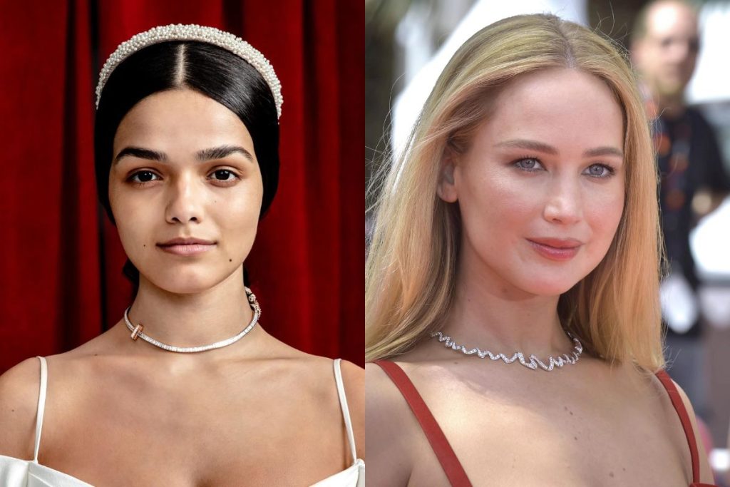 Rachel Zegler pays homage to Jennifer Lawrence’s character in “The Hunger Games”