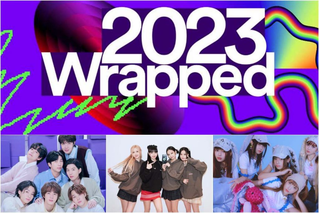 Spotify Wrapped BTS, BLACKPINK and NewJeans are the most streamed Kpop artist this year